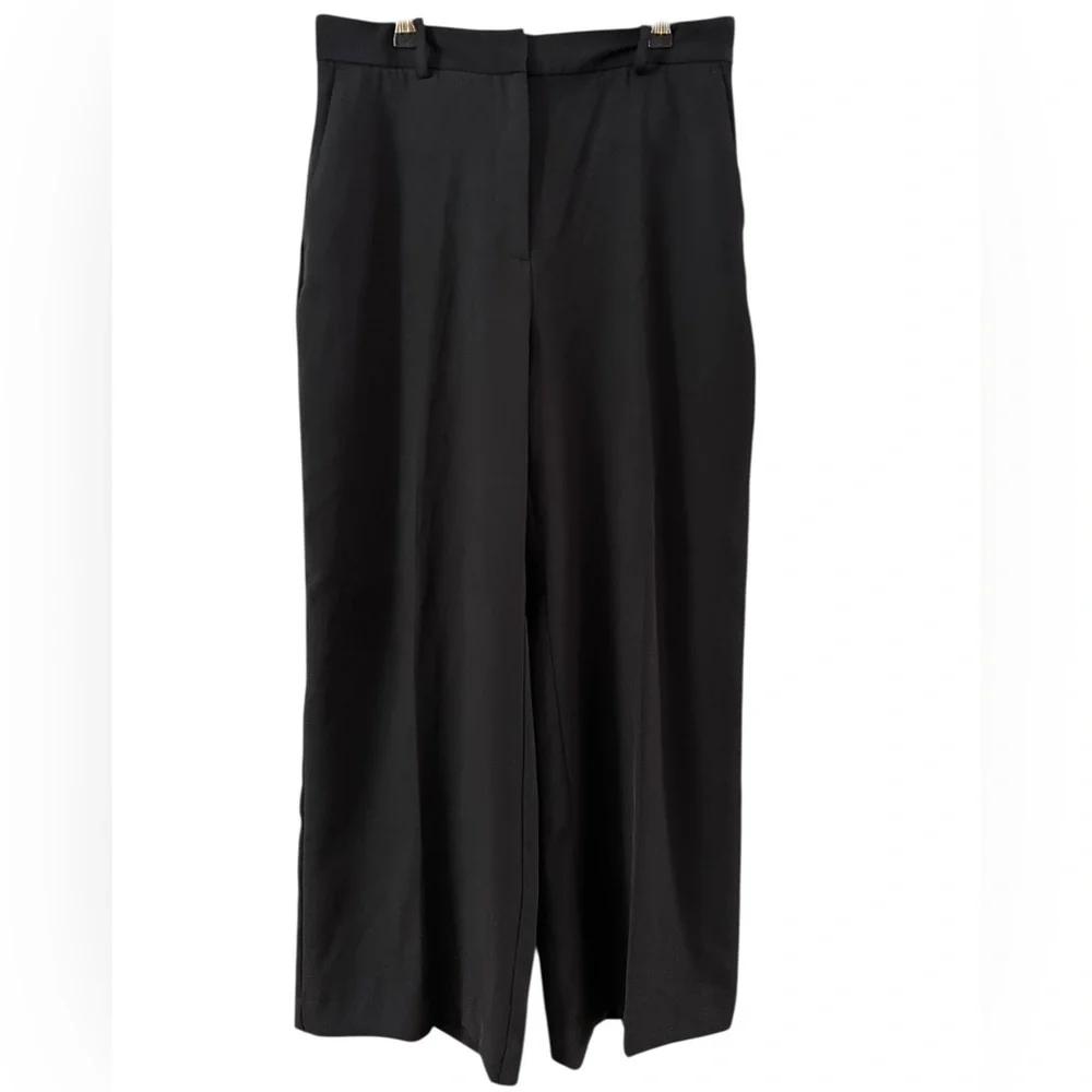 NWT Zara Full Length High-Waisted Wide Leg Trousers - Picture 5 of 13
